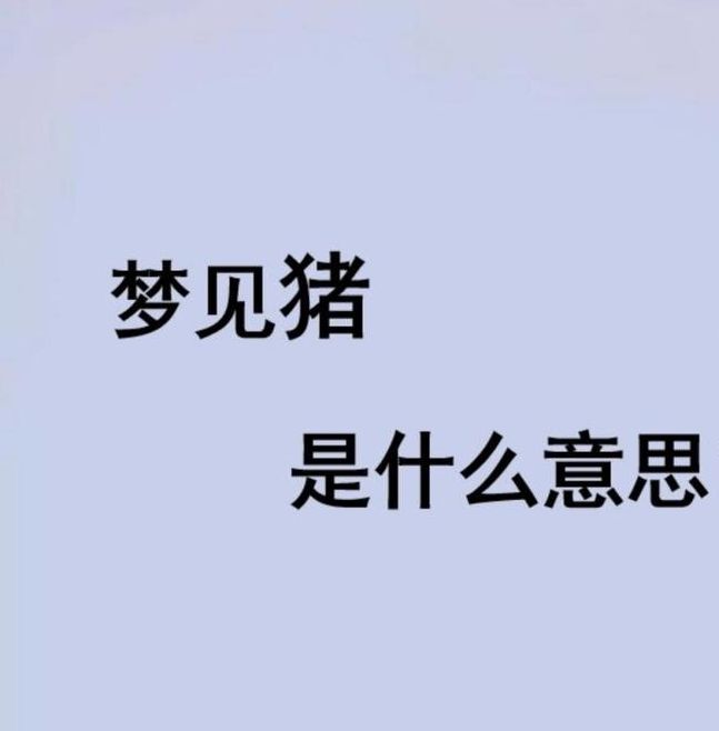 梦见大肥猪暗示哪些征兆？解读背后隐藏的深层含义