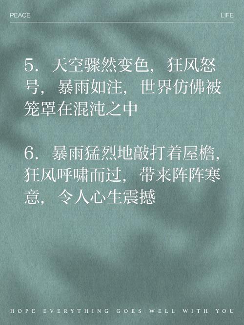 梦见暴风雨 vs 和风细雨解读梦境背后的心理暗示