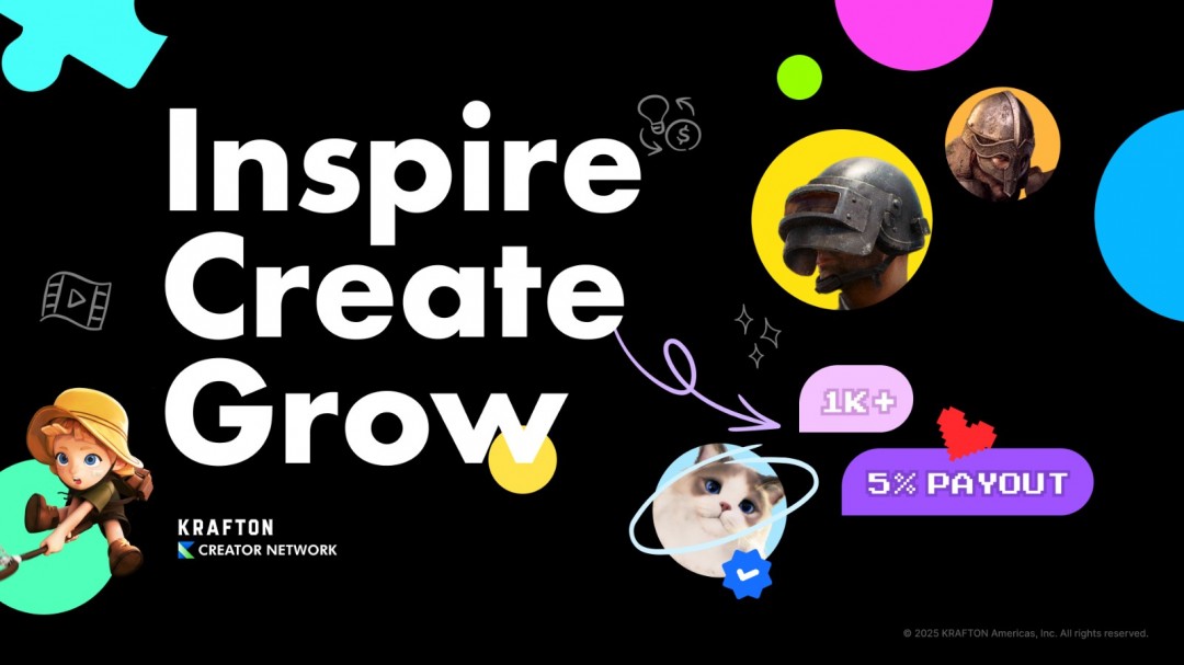 游戏资讯 | KRAFTON创作者网络揭秘:如何与全球创作者共赢? 游戏资讯 | KRAFTON创作者网络揭秘:如何与全球创作者共赢?