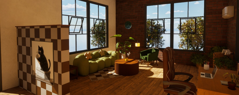 你想知道如何打造现代风格的工作室房间吗？| 单游攻略 inZOI 设计分享