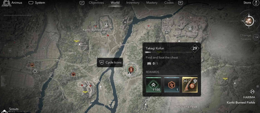 刺客信条影：揭秘高木古坟神秘位置，探索隐藏秘密！