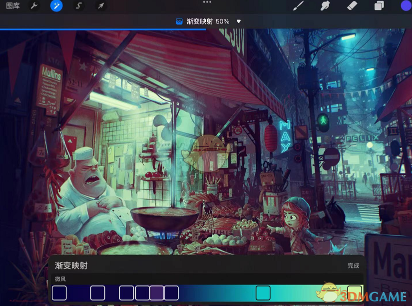 手游必备技巧：Procreate渐变映射教程，提升创作效率与作品质感