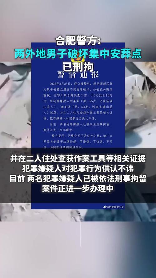 合肥群治安葬点遭破坏：警方刑拘两人，全程解密与解决方案