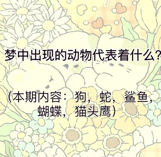 梦见自己饲养的动物解读内心情感与现实生活深度关联