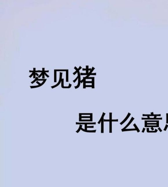 梦见养猪寓意何在？探究梦境背后的心理与情感联系