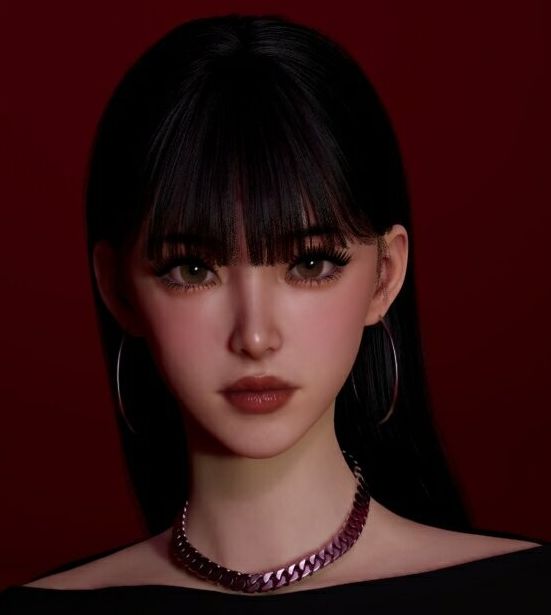 惊艳黑长直美女捏脸技巧揭秘｜inZOI独家攻略