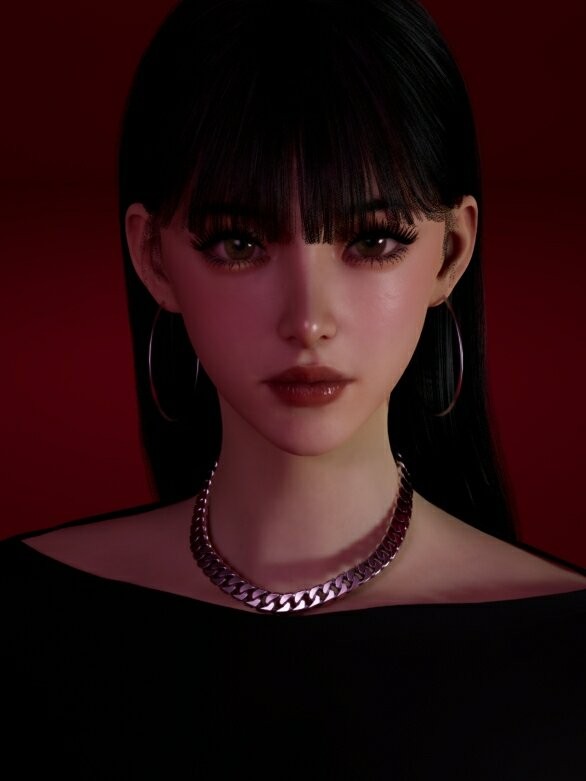 惊艳黑长直美女捏脸技巧揭秘｜inZOI独家攻略