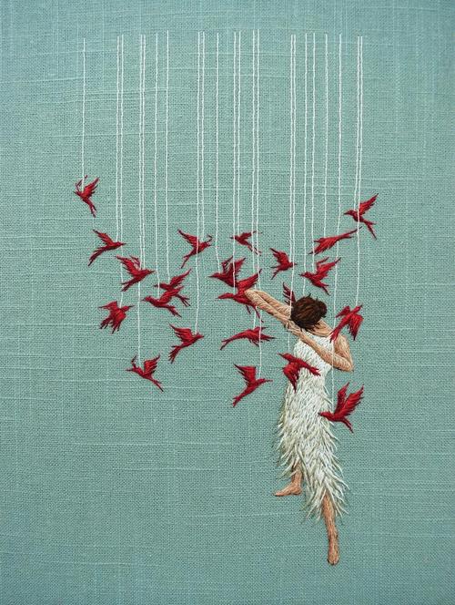 梦见刺绣深层解析，揭示潜意识的艺术魅力与情感共鸣！