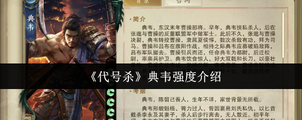 手游攻略：代号杀典韦强度揭秘与高效技能提升方案