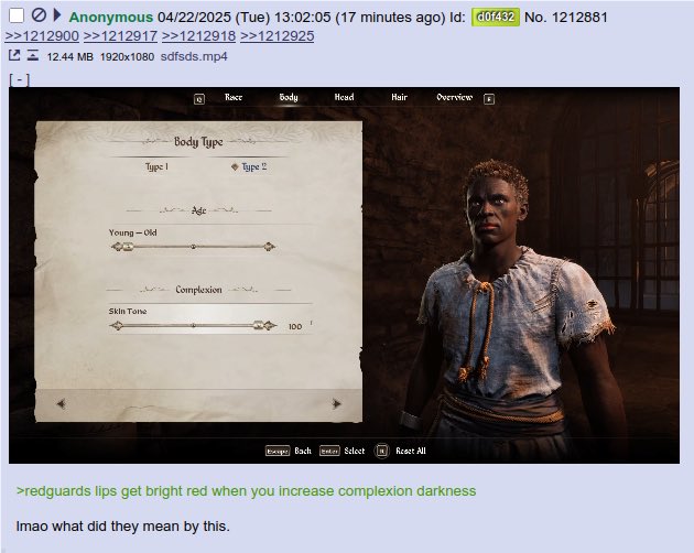 上古卷轴4：湮灭重制版为何移除性别选项？玩家怒喷背后原因是什么？