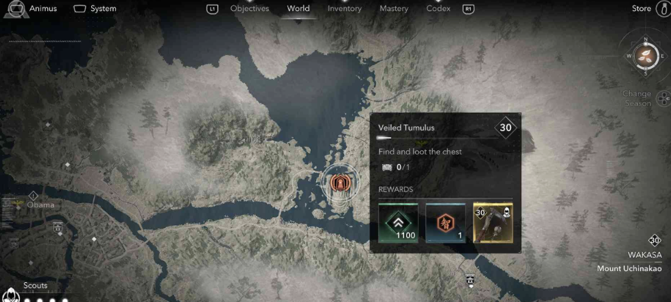 刺客信条：影古坟位置详解：高效找到下里宝藏技巧