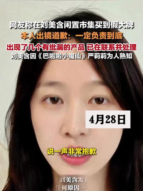 历史今日：2025年4月29日刘美含假货风波，真相曝光与道歉分析