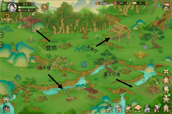 桃源记2高效地图攻略：资源商人全点位解析