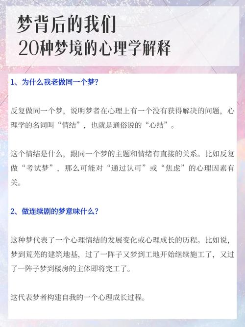 揭秘月夜梦境解读心理学与睡眠的10个权威观点