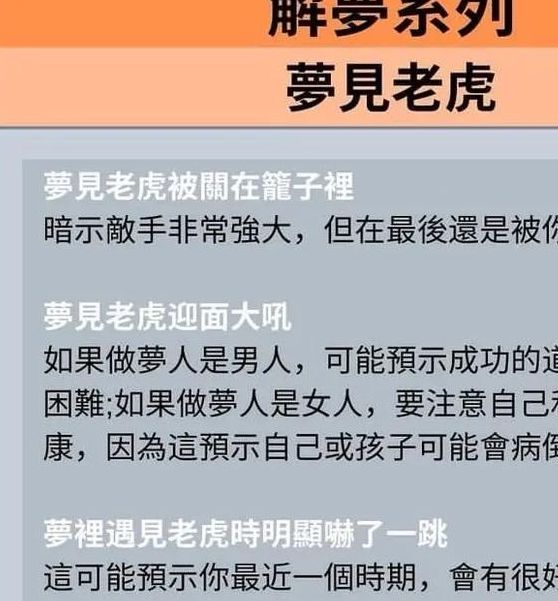 梦见狮子老虎解梦解析及5大心理暗示分析