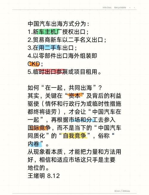 如何推动中国汽车成功进军海外市场？专家揭秘战略秘诀！