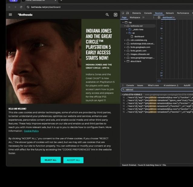 上古卷轴4重制版:揭秘B社官网隐藏代码玄机 上古卷轴4重制版:揭秘B社官网隐藏代码玄机