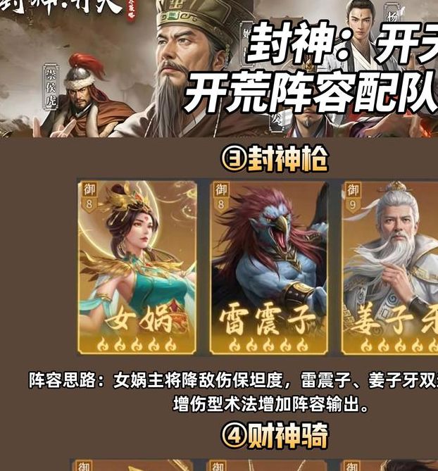 如何打造封神：开天晁雷最强阵容？——掌握这些搭配技巧，称霸手游世界！