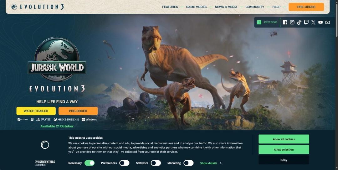 揭秘侏罗纪世界：进化3官网地址，你准备好探险了吗？