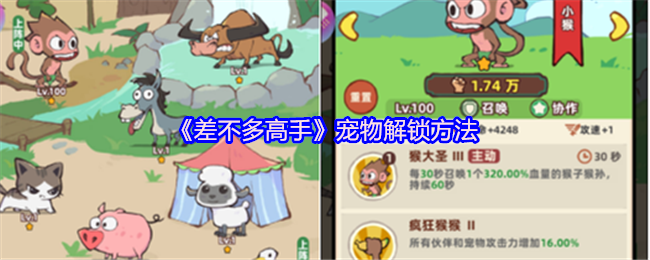 差不多高手手游攻略：快速解锁宠物的方法与技巧