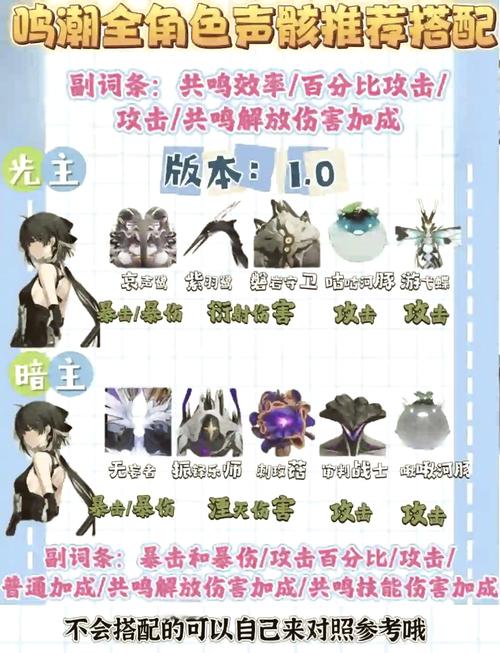 鸣潮手游风主声骸搭配攻略：快速提升游戏实力的秘诀