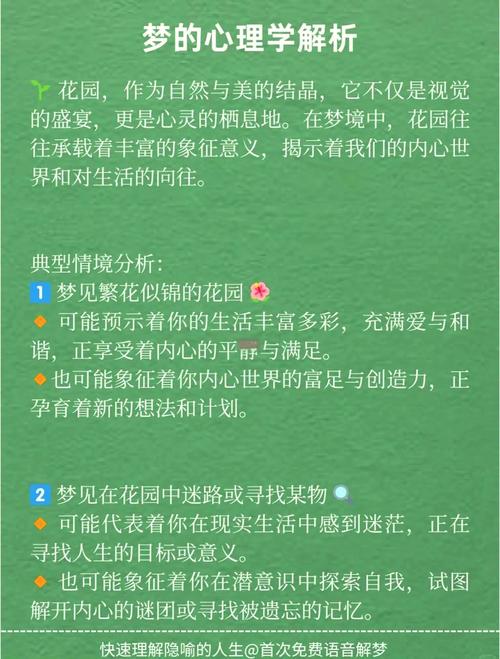 梦见花园解析3个让你惊喜的心理暗示