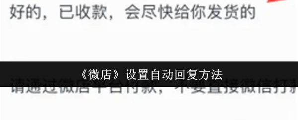 微店自动回复设置攻略：高效解决方案解析