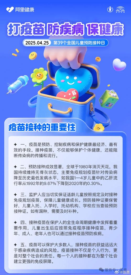 2025年儿童预防接种宣传周启动：掌握疫苗接种知识，保障孩子健康成长