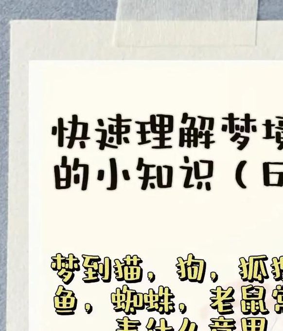 解梦揭秘细腻解析梦见小动物的深层含义与心理共鸣！