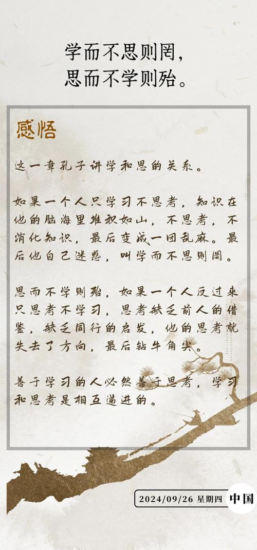 手游攻略 | 论语名句：学而不思则罔的下一句是什么？探索经典智慧