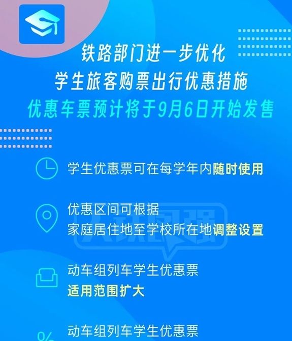 学生火车票优惠新规出台：你知道最高可享4折吗？