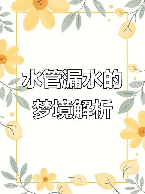 梦见水管预示哪些？探讨梦境背后的心理暗示