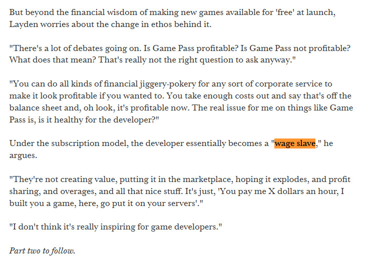 前PS高管批评Game Pass：开发商为何成为工资奴隶？深度解析游戏行业挑战