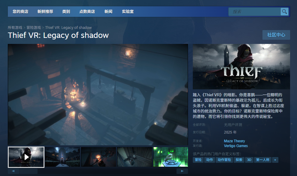 你了解神偷VR：暗影传承适合哪些游玩平台吗？
