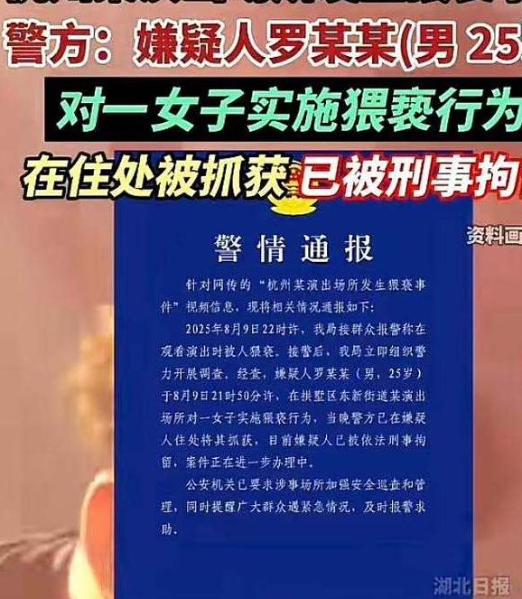 演出场所安全问题:杭州男子为何因猥亵行为被刑拘? 演出场所安全问题:杭州男子为何因猥亵行为被刑拘?