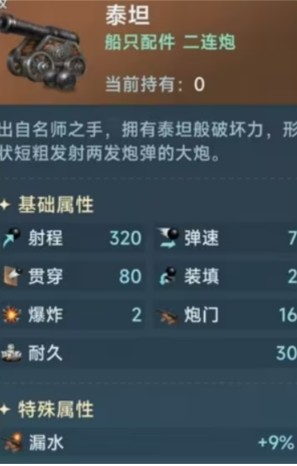 如何全面提升战力？揭秘大航海时代：传说泰坦炮属性详细解析