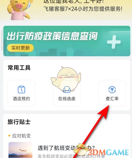 你知道如何在飞猪旅行中快速查看汇率吗？