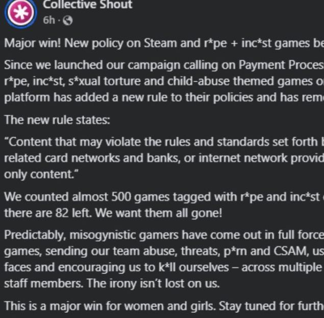Steam成人游戏下架内幕曝光：女权组织行动揭秘
