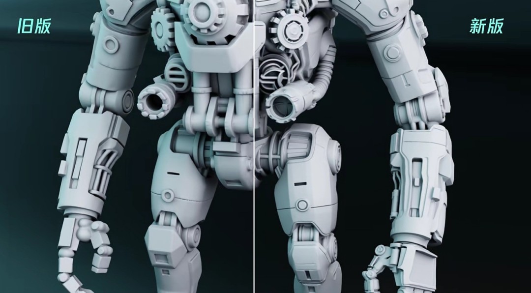 腾讯发布全新3D模型，精度提升3倍！手办建模逼真效果揭秘！