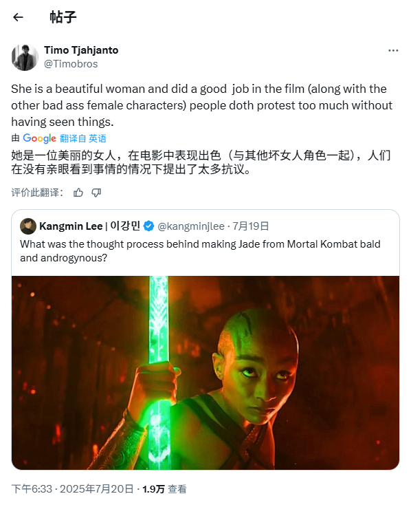 真人快打2选角风波：动作导演的反击让观众改观吗？