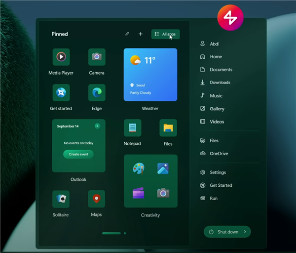 科学资讯：Windows 12.2概念设计曝光——全新开始菜单与Windows7主题，如何提升用户体验？