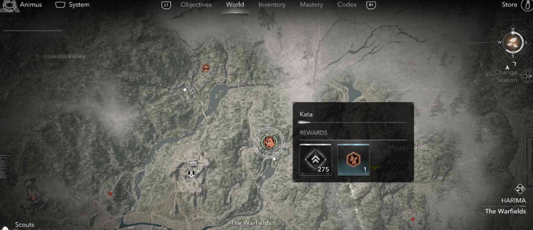 刺客信条影：播磨武形精准位置分享与快速攻略