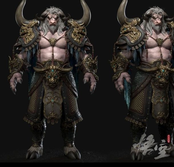 你见过黑神话：悟空中的牛魔王吗？他的同人作品有多威武霸气！