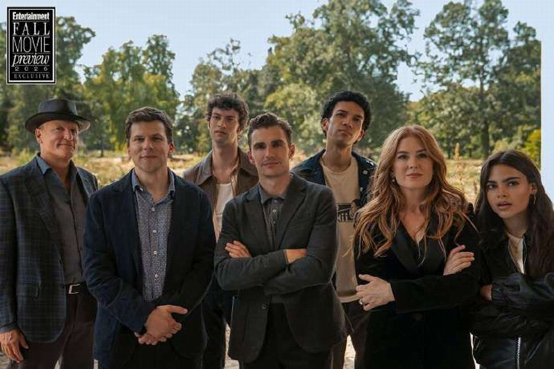 惊天魔盗团3新剧照曝光：北美上映日期定档11月14日，揭秘影片精彩看点！