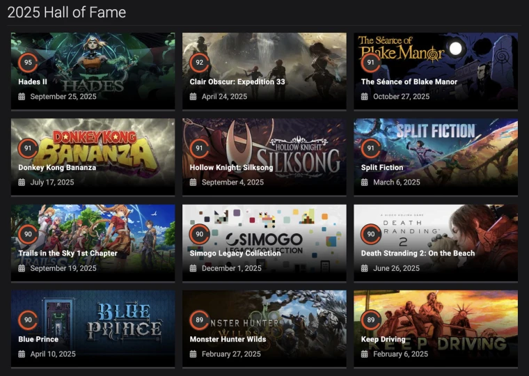 哈迪斯2登顶OpenCritic 2025年度最佳游戏榜单，95分背后有何秘密？