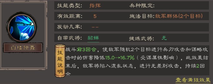 貂蝉技能如何定位？揭秘三国乱世霸王梯度解析