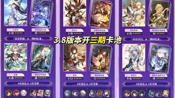 崩坏:星穹铁道3.8版本新卡池角色深度解析:如何选择最佳角色组合? 崩坏:星穹铁道3.8版本新卡池角色深度解析:如何选择最佳角色组合?