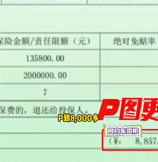 多名网约车司机投保被公司P图诈骗：交了万元 结果对方只花1千多投保