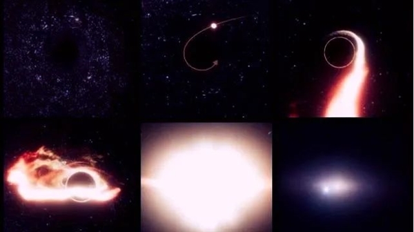 首次发现：一个流浪的超级黑洞 正在吞掉恒星