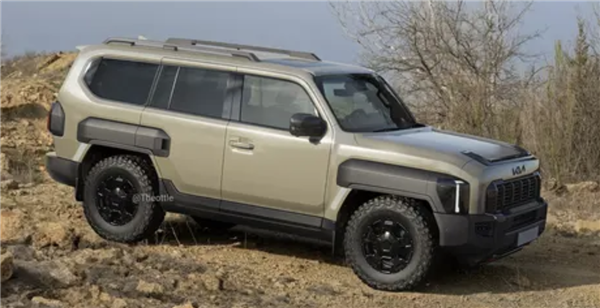 2.2T柴油+硬派造型！起亚新SUV假想图首曝：这颜值能打几分